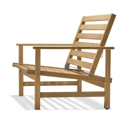 Sofá 08, Teak, 2 plazas