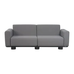 Sofá Bolster, Antracita-teddy grey, 2,5 plazas