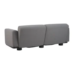 Sofá Bolster, Antracita-teddy grey, 2,5 plazas