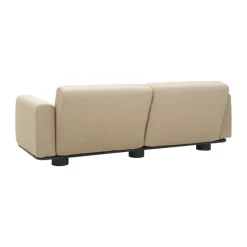 Sofá Bolster, Antracita-teddy beige, 2,5 plazas