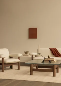 Sofá Brasilia 2 plazas, Natural oak-Nature sheepskin curly