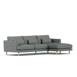 Sofá Bredhult, Caleido Grey 1240-roble blanco aceitado, 2,5 plazas C1