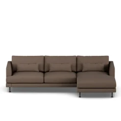 Sofá Bredhult, Jump Brown 1955-acero negro, 2,5 plazas C1