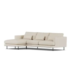 Sofá Bredhult, Same Beige 6670-acero negro, 2,5 plazas C2