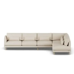 Sofá Bredhult, Same Beige 6670-roble blanco aceitado, 4 plazas B1