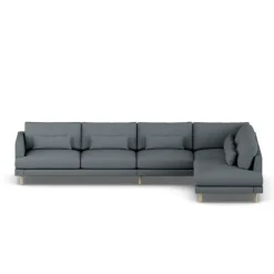 Sofá Bredhult, Same Blue 6678-roble blanco aceitado, 4 plazas B1