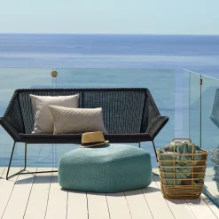 Sofá Breeze 2 plazas weave, White grey