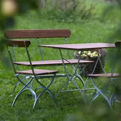 Sofá Bryggeri, Teca-estructura galvanizada en caliente