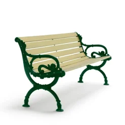 Sofá Byarum, Pino impregnado, soporte verde, 155 cm