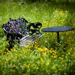Sofá Classic, Caoba aceitado, soporte de aluminio en bruto