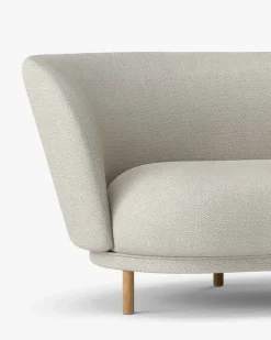 Sofá de 2 plazas Dandy, Roble-Sacho Safire 007