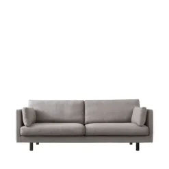 Sofá de 3 plazas Haga, Main line flax 26-patas de roble tinte wengué