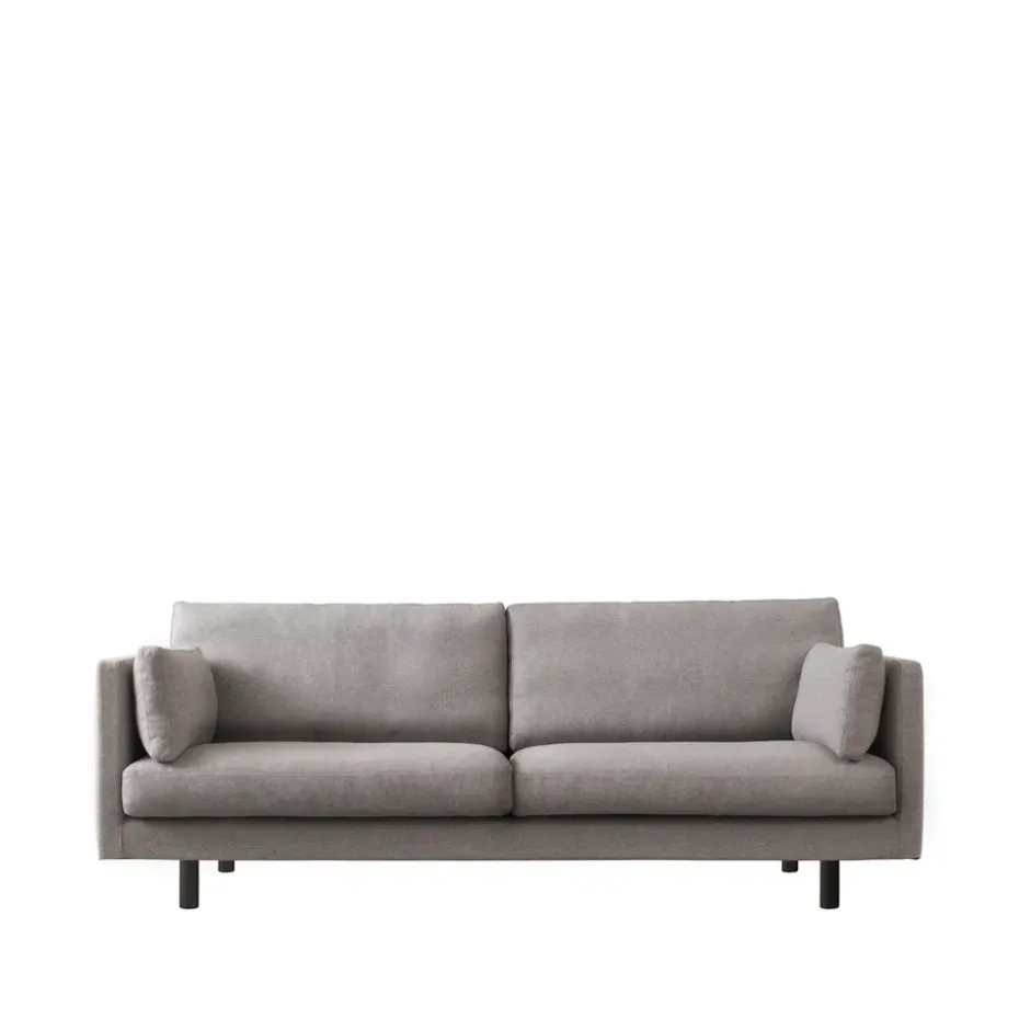 Sofá de 3 plazas Haga, Main line flax 26-patas de roble tinte wengué