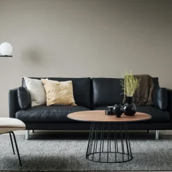 Sofá de 3 plazas Haga, Sevilla Cognac 4003-roble claro