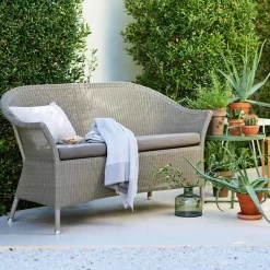 Sofá de 2 plazas Lansing weave, Taupe