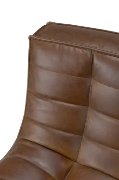 Sofá de 2 plazas N701, Cuero Chestnut