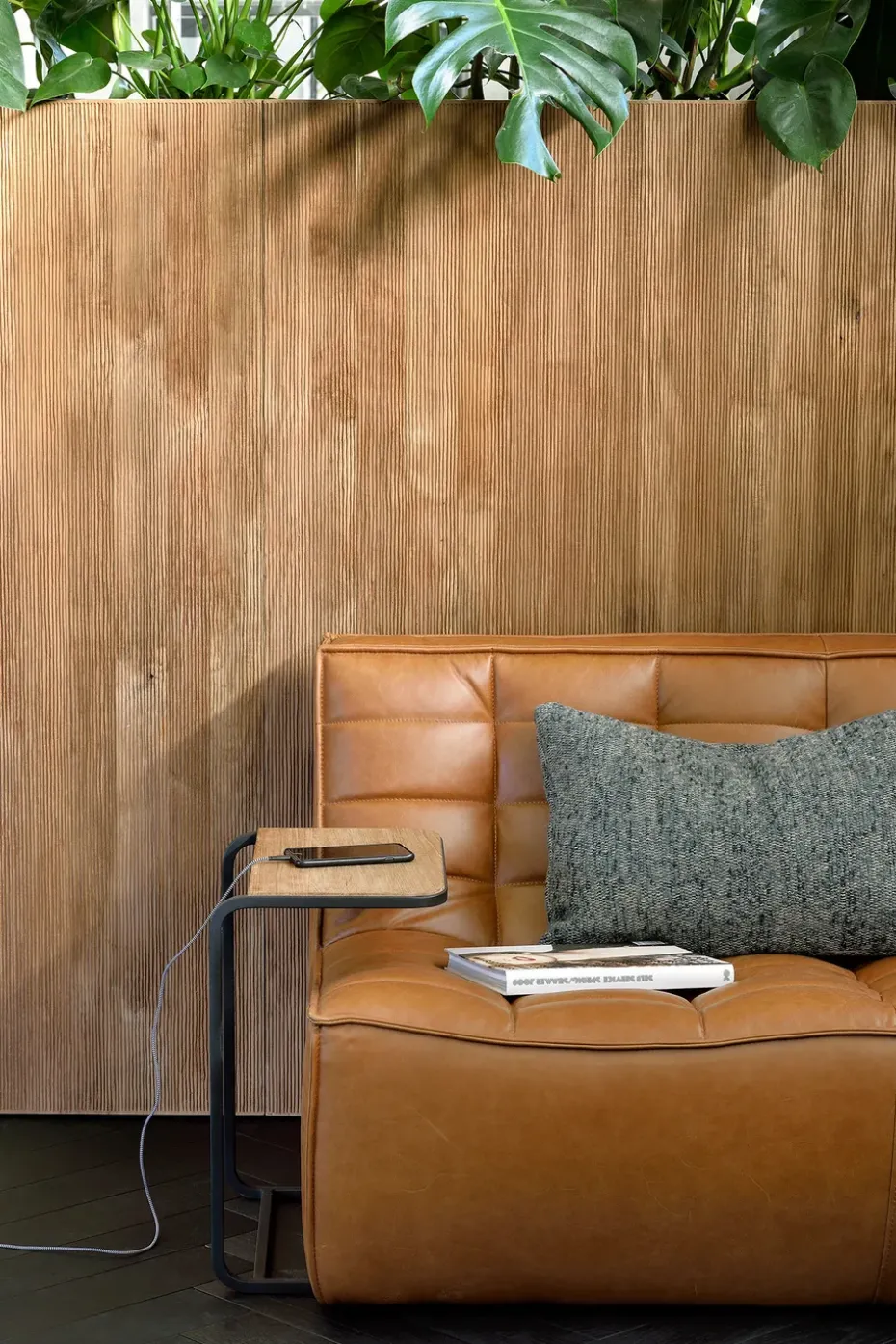 Sofá de 3 plazas N701, Cuero old saddle