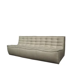 Sofá de 3 plazas N701, Tela beige