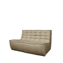 Sofá de 2 plazas N701, Tela beige