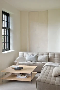 Sofá de 2 plazas N701, Tela beige