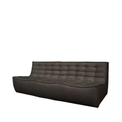 Sofá de 3 plazas N701, Tela dark grey