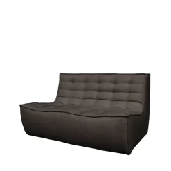 Sofá de 2 plazas N701, Tela dark grey