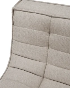 Sofá de 3 plazas N701, Tela ecru beige