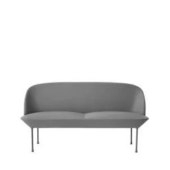 Sofá de 2 plazas Oslo, Steelcut 160-light grey