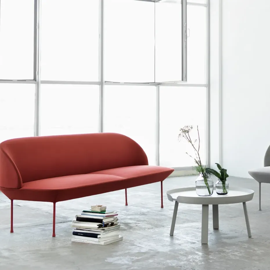 Sofá de 2 plazas Oslo, Steelcut 160-light grey