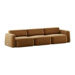 Sofá de 3 plazas Patch, Atlantis 91 Cumin