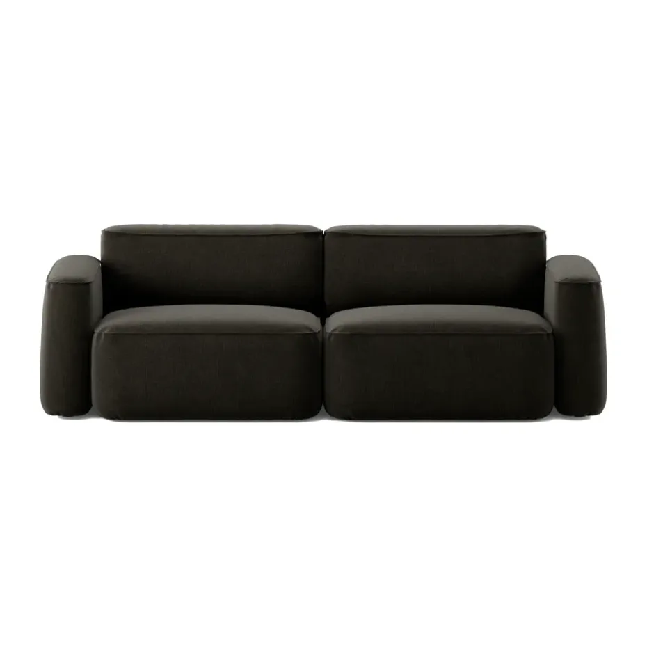 Sofá de 2,5 plazas Patch, Linara 90 Espresso