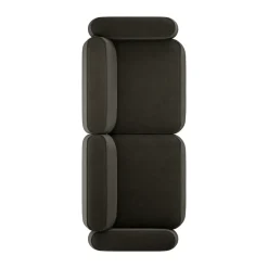 Sofá de 2,5 plazas Patch, Linara 90 Espresso