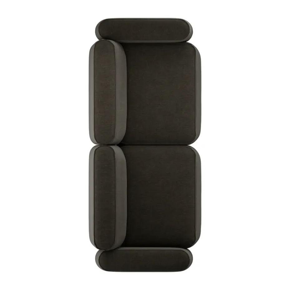 Sofá de 2,5 plazas Patch, Linara 90 Espresso