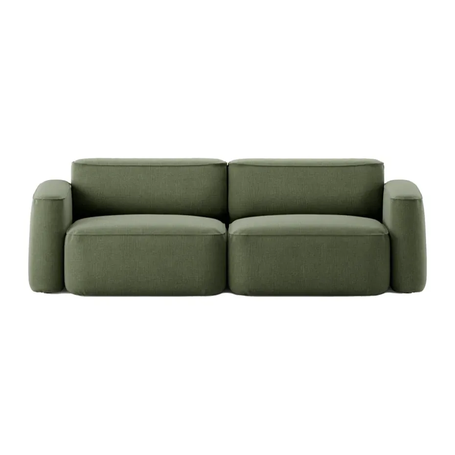 Sofá de 2,5 plazas Patch, Linara 100 Tarragon