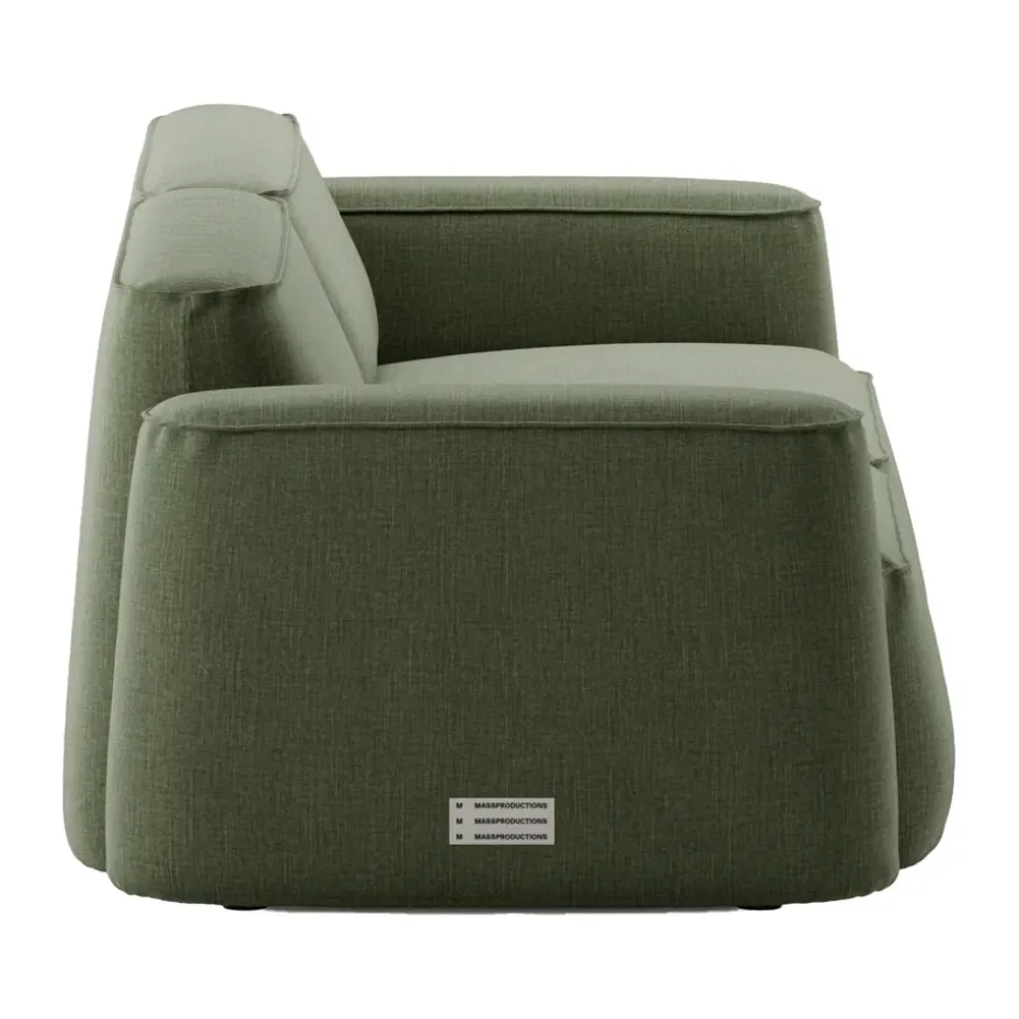 Sofá de 2,5 plazas Patch, Linara 100 Tarragon