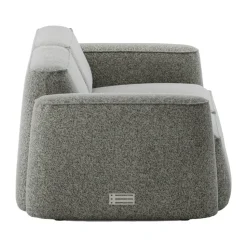 Sofá de 2,5 plazas Patch, Spiral 23 Monochrome