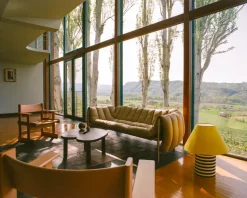 Sofá de 2,5 plazas Puffy 205 cm, Anthracite-acero inoxidable