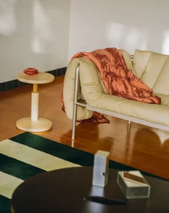 Sofá de 2,5 plazas Puffy 205 cm, Anthracite-acero inoxidable