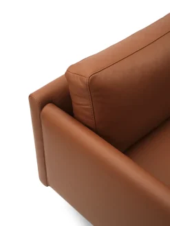 Sofá de 3 plazas Rar, Omaha leather cognac