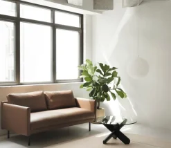 Sofá de 2 plazas Rar, Omaha leather cognac