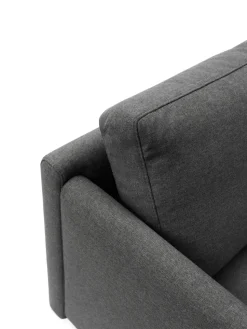 Sofá de 3 plazas Rar, Re-Born dark grey