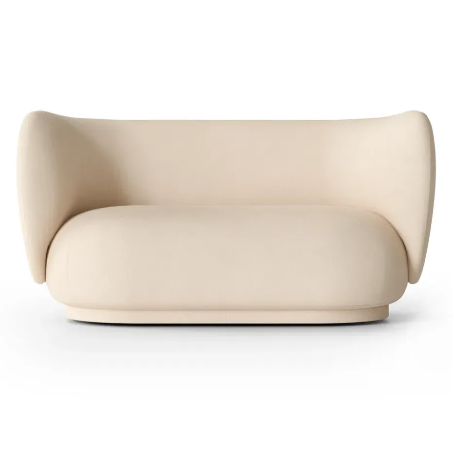 Sofá de 2 plazas Rico, Brushed offwhite