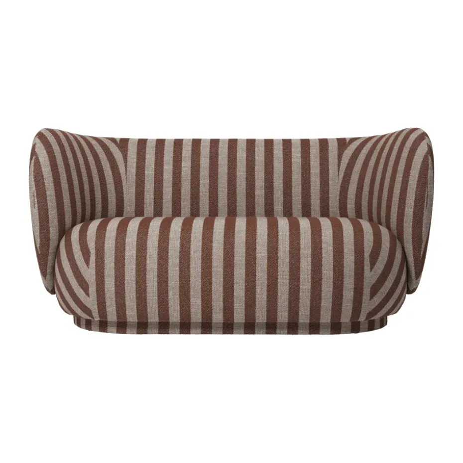 Sofá de 2 plazas Rico, Louisiana, Sand-chocolate