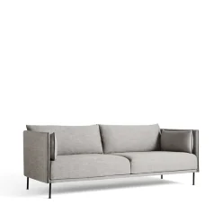 Sofá de 3 plazas Silhouette, Ruskin 33-patas de metal negras