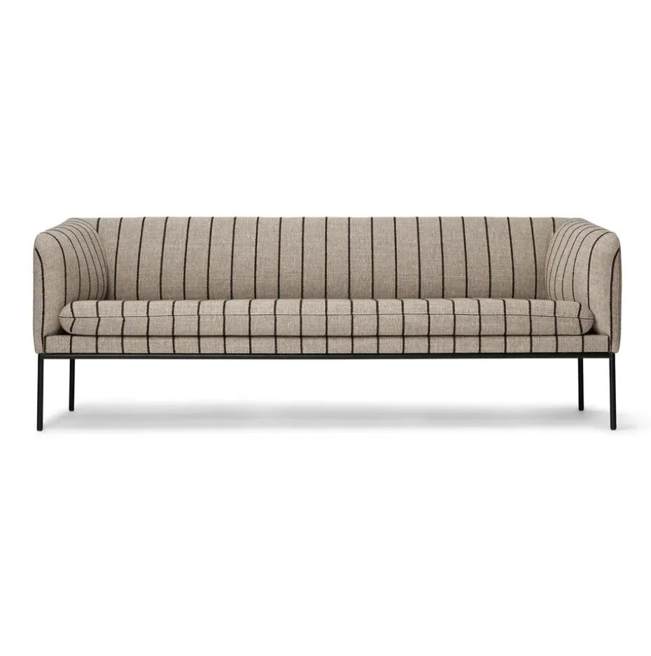 Sofá de 3 plazas Turn, Pasadena (a rayas)