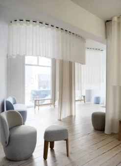 Sofá Kuon de 2 plazas, Boucla beige