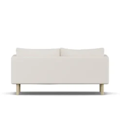 Sofá Linnevik, Caleido Beige 9600-roble blanco aceitado, 2 plazas