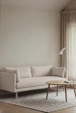 Sofá Linnevik, Jump Off White 1954-roble blanco aceitado, 3 plazas