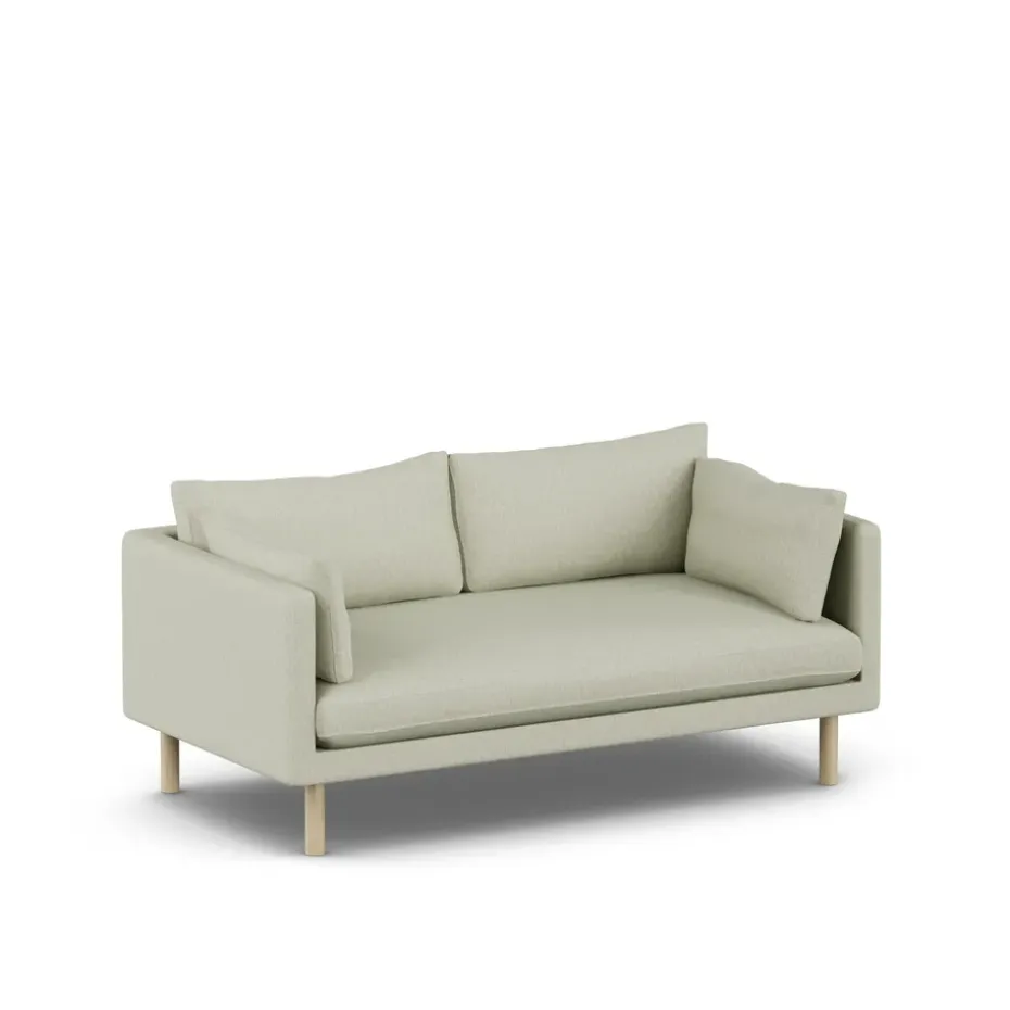 Sofá Linnevik, Luiza Beige 3981-roble blanco aceitado, 2 plazas