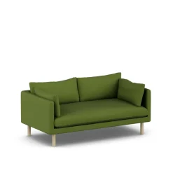Sofá Linnevik, Luiza Green 3975-roble blanco aceitado, 2 plazas